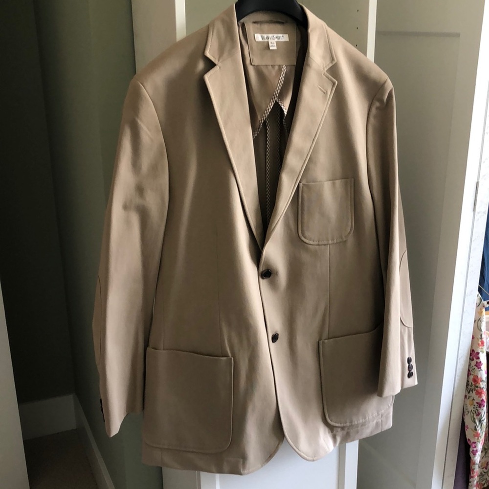 Men's Tan Sports Jacket from TravelSmith, XL long, Brand New!
